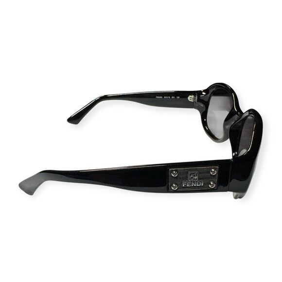 Fendi FS 5093‎ Oval Sunglasses Black 130mm VTG Rare main image 5